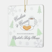 Cookies & Cocoa Baby Shower Keramisch Ornament (Links)