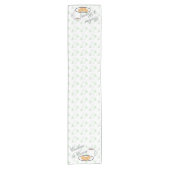 Cookies & Cocoa Baby Shower Korte Tafelloper (Voorkant)