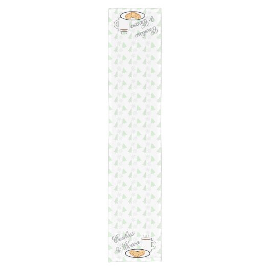 Cookies & Cocoa Baby Shower Korte Tafelloper (Voorkant)