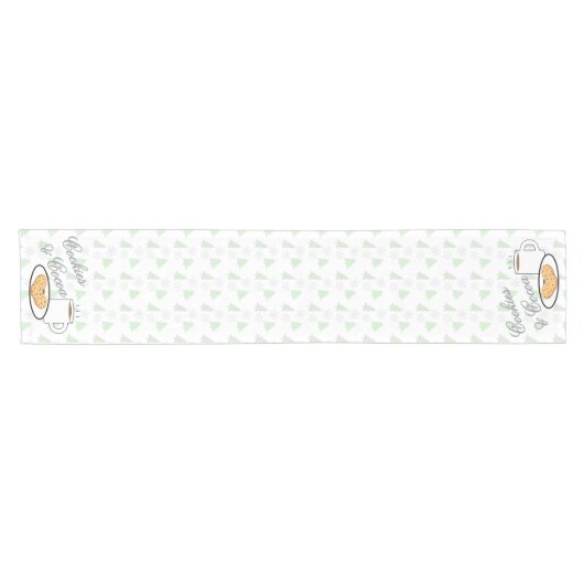 Cookies & Cocoa Baby Shower Korte Tafelloper (Horizontaal)