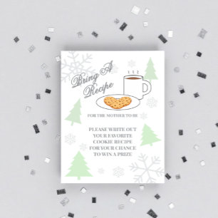 Cookies & Cocoa Baby Shower Recept Informatiekaartje