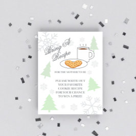 Cookies & Cocoa Baby Shower Recipe Informatiekaartje