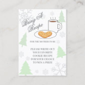 Cookies & Cocoa Baby Shower Recipe Informatiekaartje (Voorkant)