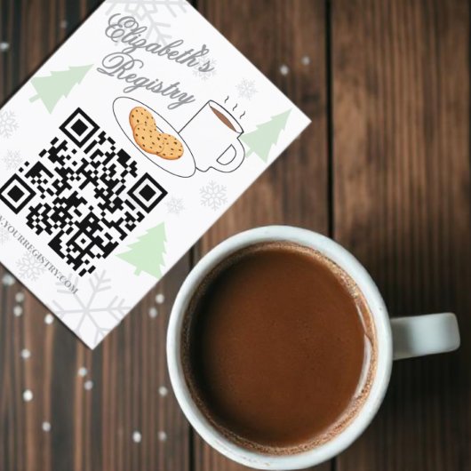 Cookies & Cocoa Baby Shower Registry Informatiekaartje