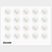 Cookies & Cocoa Baby Shower Ronde Sticker (Vel)