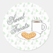 Cookies & Cocoa Baby Shower Ronde Sticker (Voorkant)