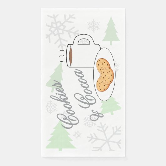 Cookies & Cocoa Baby Shower Servet (Voorkant)
