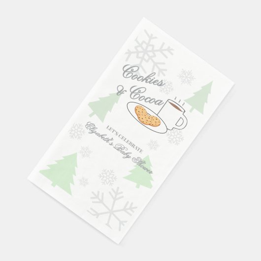 Cookies & Cocoa Baby Shower Servet (Hoek)
