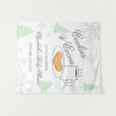 Cookies & Cocoa Baby Shower Wandkleed (Voorkant (horizontaal))