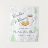 Cookies & Cocoa Baby Shower Wandkleed (Voorkant)