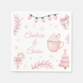 Cookies & Cocoa Birthday Napkin Servet (Voorkant)