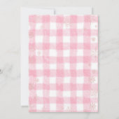 Cookies & Cocoa Birthday Pink Snowflakes Holiday Kaart (Achterkant)