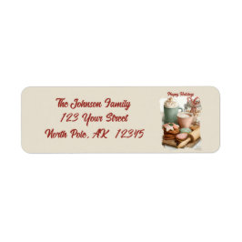 Cookies, Cocoa & Christmas Cheer Address Etiket