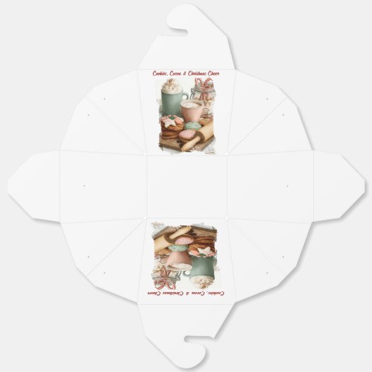 Cookies, Cocoa & Christmas Cheer Bedankdoosjes (Ongevouwen)