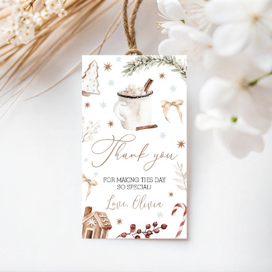 Cookies & Cocoa Favor Tags Cadeaulabel