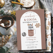 Cookies & Cocoa Hot Chocolate Kids Winter Birthday Kaart