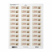 Cookies, Cocoa & Kerstadres Etiket (Full Sheet)