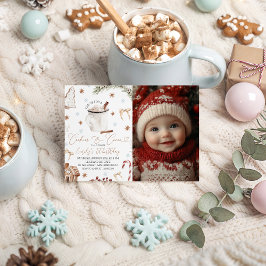 Cookies & Cocoa Photo Invite Kaart
