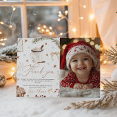 Cookies & Cocoa Photo Thank You Card Kaart