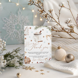 Cookies & Cocoa Thank You Card Kaart