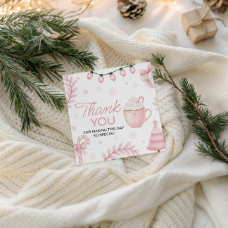 Cookies & Cocoa Verjaardag Favor Tag Bedankjes Labels
