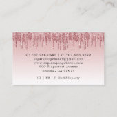 Cookies Cupcake Pastry Chef Roos Gold Glitter Visitekaartje (Achterkant)