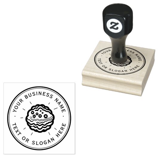 Cookies Custom Business Logo Large Rubberstempel (Gestempeld)