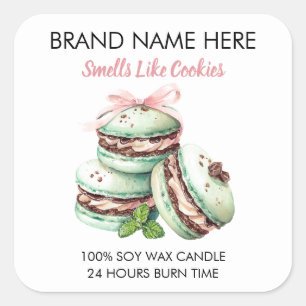 Cookies Design Kerst Kaars Label