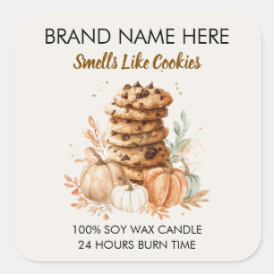 Cookies Design Kerst Kaars Label