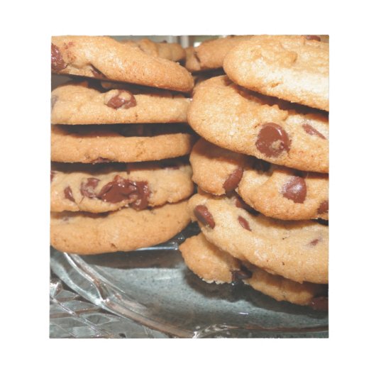 Cookies dessert Chocolate Chip Sweets personaliser Notitieblok (Voorkant)
