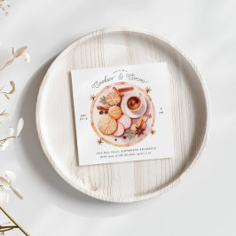 Cookies en Cacao Holiday Party Uitnodigen Kaart