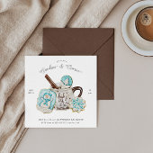 Cookies en Cacao Holiday Party Uitnodigen Kaart