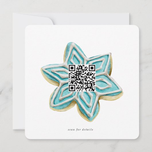 Cookies en Cacao Holiday Party Uitnodigen Kaart (Achterkant)