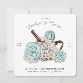 Cookies en Cacao Holiday Party Uitnodigen Kaart (Voorkant)