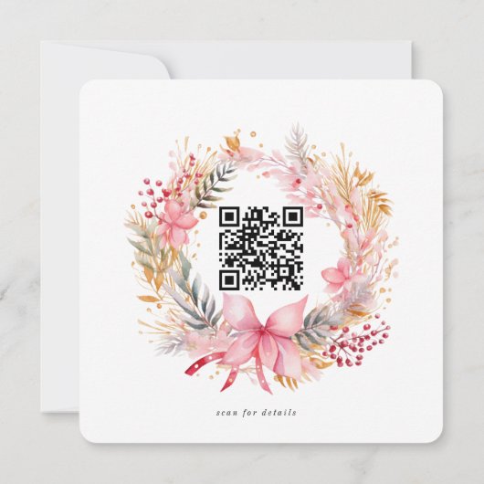 Cookies en Cacao Holiday Party Uitnodigen Kaart (Achterkant)