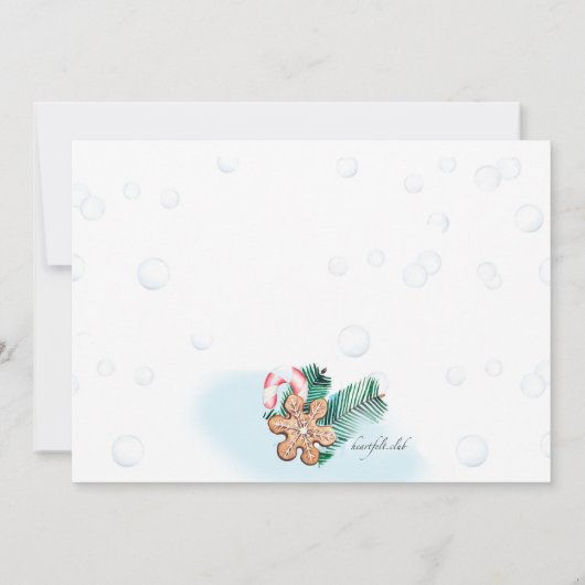 Cookies en Cocoa Cookie Exchange Party Uitnodiging (Achterkant)