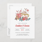 Cookies en Cocoa Party Uitnodiging (Voorkant / Achterkant)