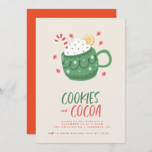 Cookies en Cocoa Party Uitnodiging