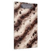 Cookies en Cream Milkshake Marmer Textuur Ontwerp Klembord (Rechts)