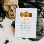 Cookies en Pompoen Carving Party Uitnodiging