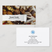 Cookies Food Closeup Visitekaartje (Voorkant / Achterkant)