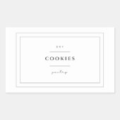 Cookies Food Label Stickers (Voorkant)