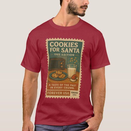 Cookies for Santa – 1985 Edition T-shirt (Voorkant)