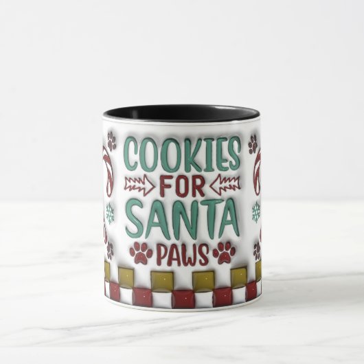 Cookies for Santa Paws Mug Mok (Midden)