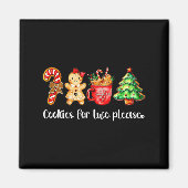 Cookies For Two Please,christmas Pregnancy Announc Magneet (Voorkant)