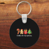Cookies For Two Please,christmas Pregnancy Announc Sleutelhanger (Voorkant)