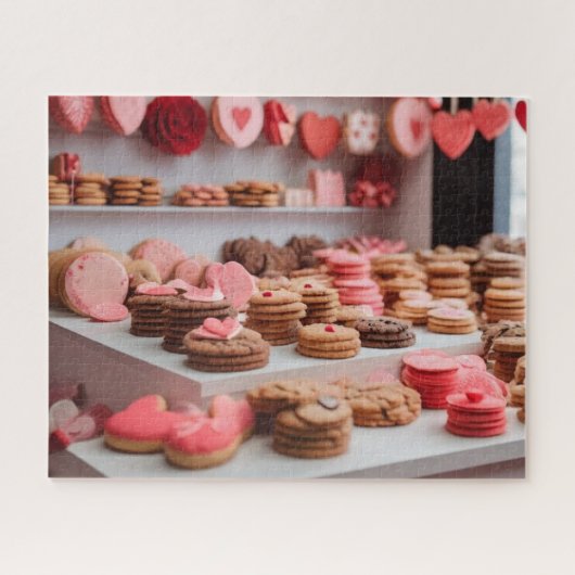Cookies gemaakt met liefde voor je Valentijn Legpuzzel (Horizontaal)