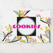 Cookies Goed Eten Container Voedselcontainer Etiket (Enkel label)