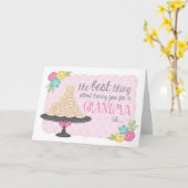 Cookies & Hugs-Moederdag-kaart voor oma Kaart (Gele Bloem)