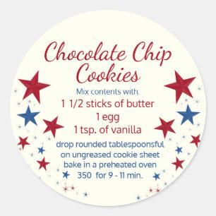 Cookies in een Jar Topper Ronde Sticker